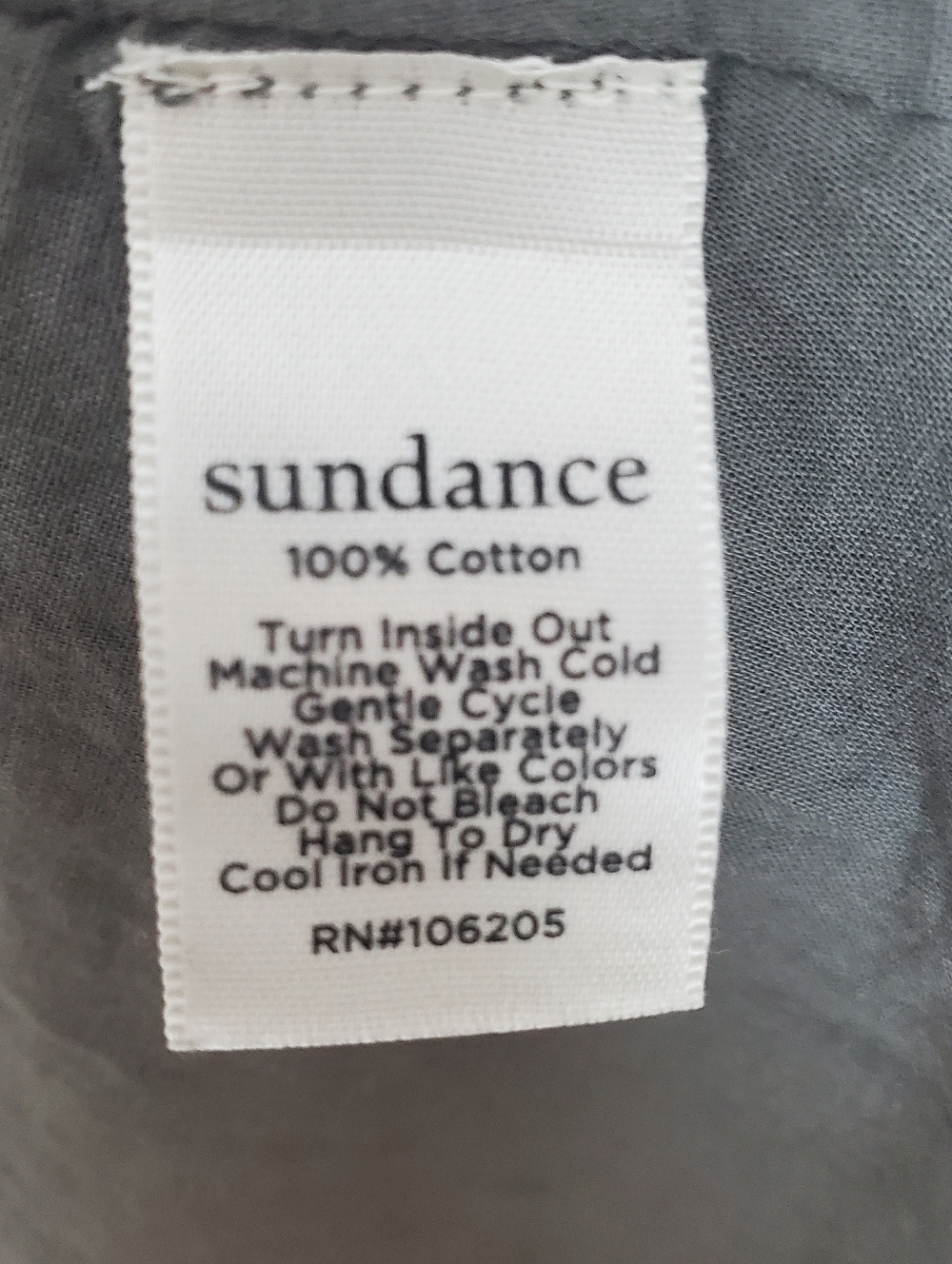 Sundance Grey Button-Front Tunic Dress Size Medium - Picture 9 of 15